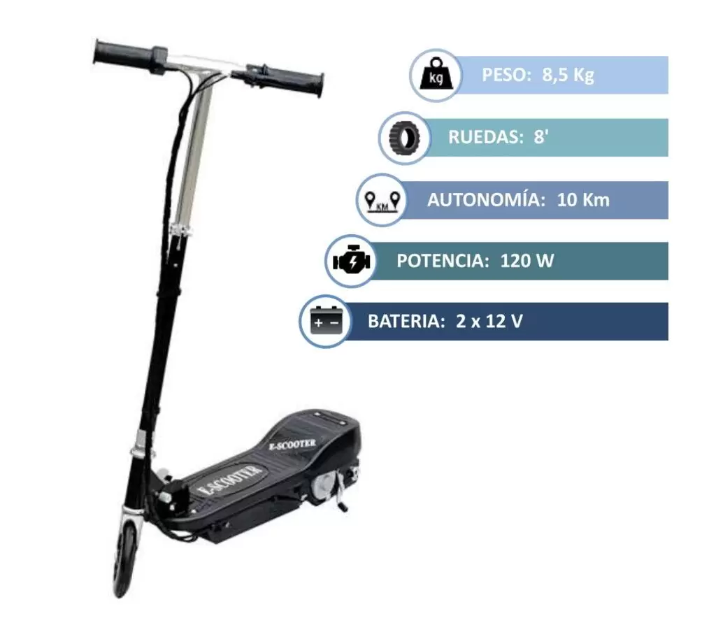 Patinete Electrico HOMCOM AA1-046BK