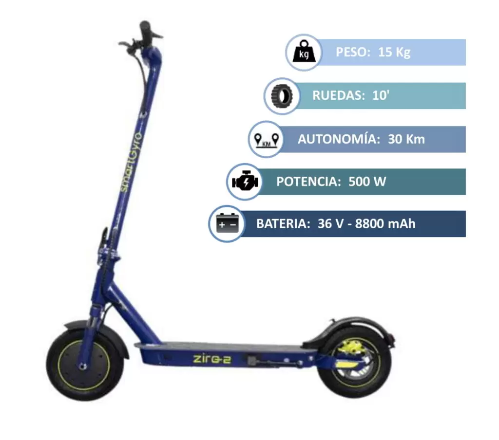 Patinete Electrico SmartGyro Ziro 2